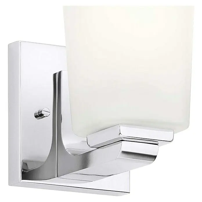Elstead LED-Wandleuchte Roehm - 3 W, L x B x H: 16,5 x 11,4 x 17,3 cm, Silber - Elegante Chrom-Wandleuchte mit einem sanft leuchtenden, zylindrischen Lampenschirm. Perfekt für moderne Badezimmer und Flure, um stilvolle Akzente zu setzen.