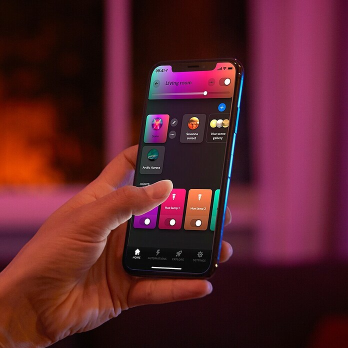 Philips Hue LED-Panel rund White & Color Ambiance Surimu (60 W, Weiß, Opal, RGBW) | BAUHAUS
