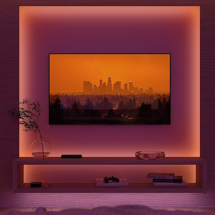Philips Hue Ledstrips White and Color Gradient Base Kit Flux (Lengte: 6 m, Lichtkleur: RGBW, 2.000 lm, 20 W) | BAUHAUS