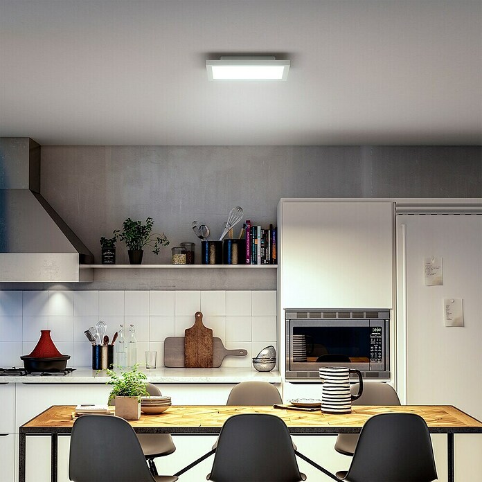 Philips Hue LED-Panel Auerelle (19 W, L x B x H: 30 x 30 x 4,8 cm, Weiß, Warmweiß) | BAUHAUS