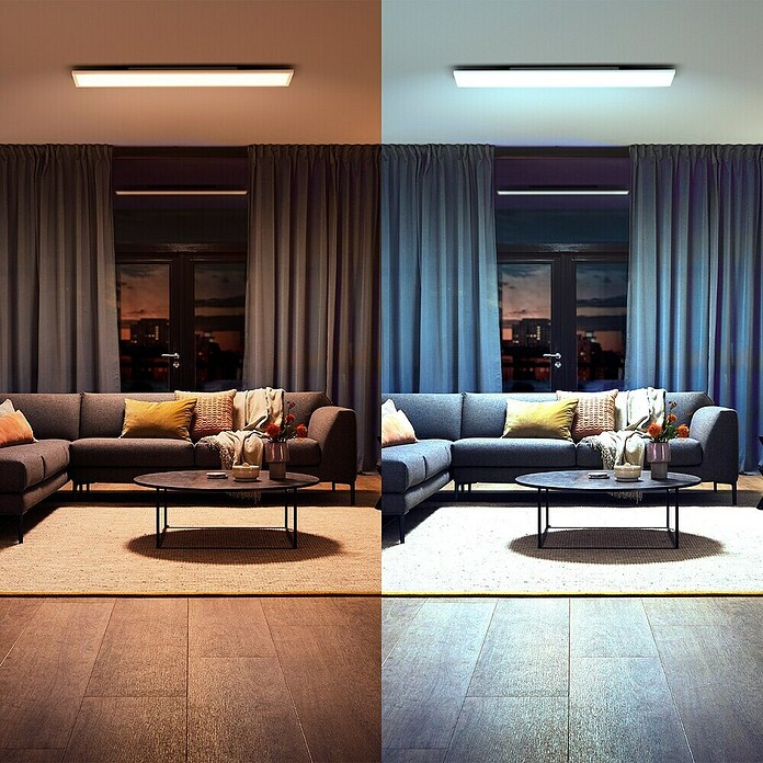 Philips Hue LED-Panel White Ambience Aurelle (19 W, L x B x H: 120 x 30 x 4,8 cm, Weiß, Warmweiß) | BAUHAUS