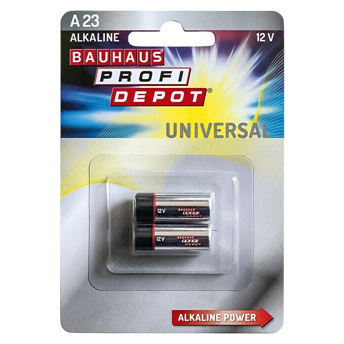 Profi Depot Alkaline-Batterie A23 (12 V, 2 Stk.)