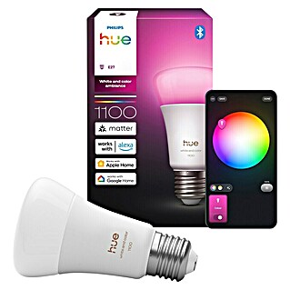 Philips Hue Smart-LED-Lampe White and Color 1100 matter (E27, Dimmbar, RGB, 1 100 lm, 8,1 W)