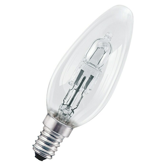 Voltolux Bombilla halógena (30 W, E14, 2 uds., Blanco cálido, Forma de vela, Clase de eficiencia energética: D)
