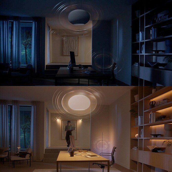 Philips Hue Smart-LED-Lampe Set mit Dimmcontroller, Steuerzentrale (E27, Dimmbar, RGBW, 2 Stk.) | BAUHAUS