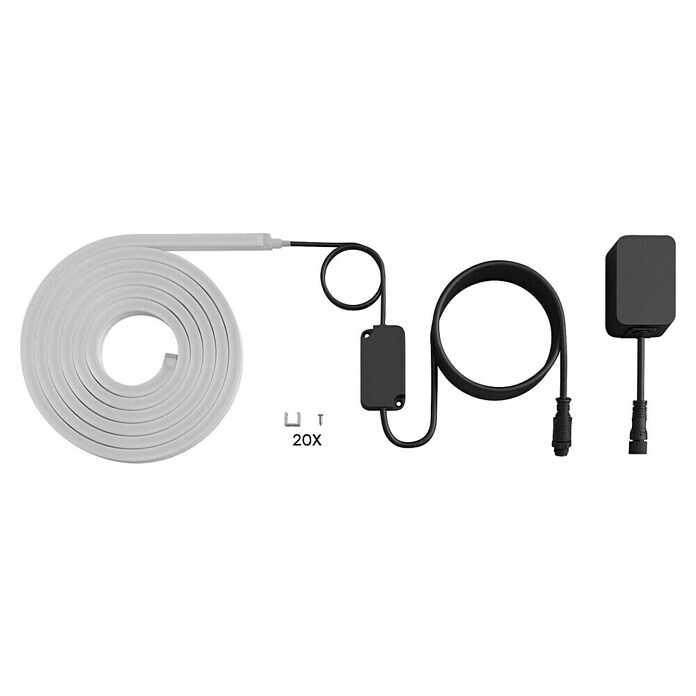 Philips Hue Ledstrips Outdoor White and Color Gradient Neon (Lengte: 5 m, Lichtkleur: RGBW, 3.000 lm, 30 W) | BAUHAUS
