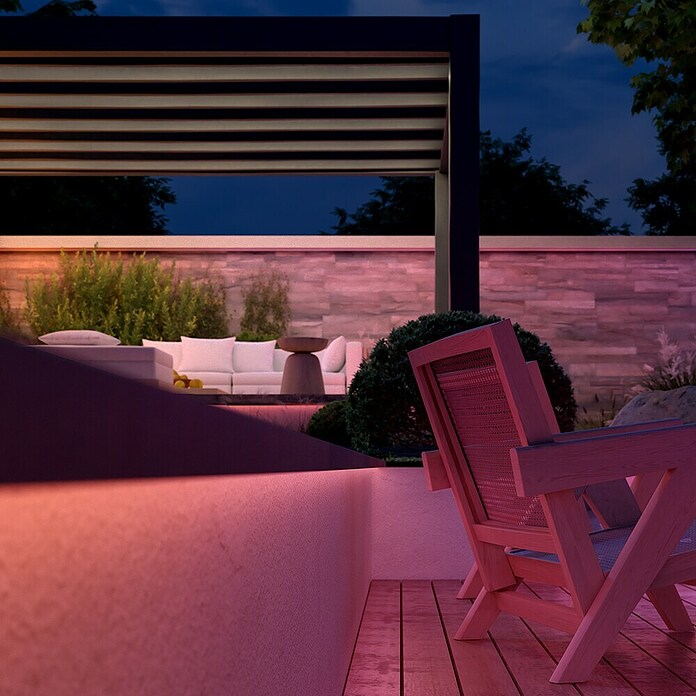 Philips Hue LED-Stripes Flux Gradient Outdoor (Länge: 6 m, Lichtfarbe: RGBW, 3 000 lm, 30 W) | BAUHAUS