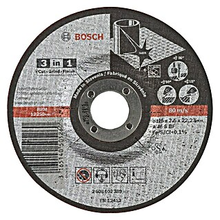 Bosch Professional Trennscheibe A 46 S BF (Durchmesser Scheibe: 125 mm, Stärke Scheibe: 2,5 mm)
