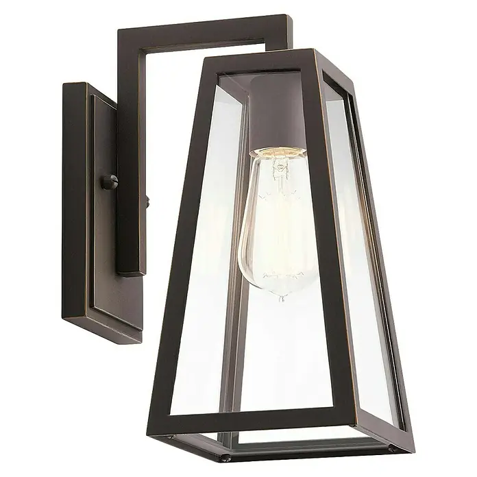 Elstead Außenwandleuchte Delison - 60 W, 20,2 x 29 x 29 cm, Schwarz, IP44 - Elegante Wandleuchte mit klaren Linien und einer edlen Oberfläche. Die perfekte Beleuchtung für den Außenbereich.