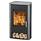 Fireplace Kaminofen Brasil (6 kW, Raumheizvermögen: 108 m³, Verkleidung: Speckstein, Schwarz)