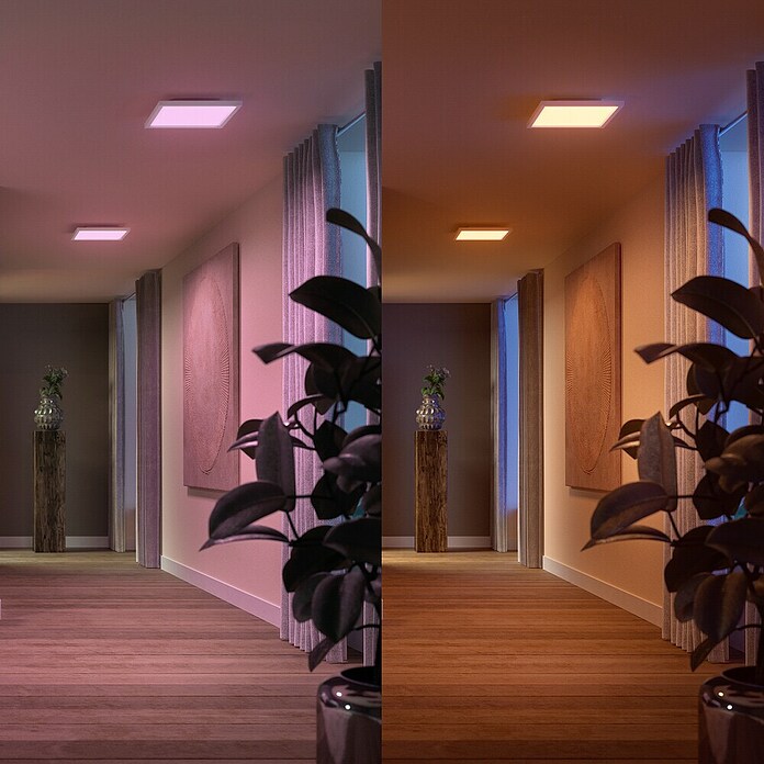 Philips Hue LED-Panel White & Color Ambiance Surimu (24,8 W, L x B x H: 30 x 30 x 4,6 cm, Weiß, Opal, RGBW) | BAUHAUS