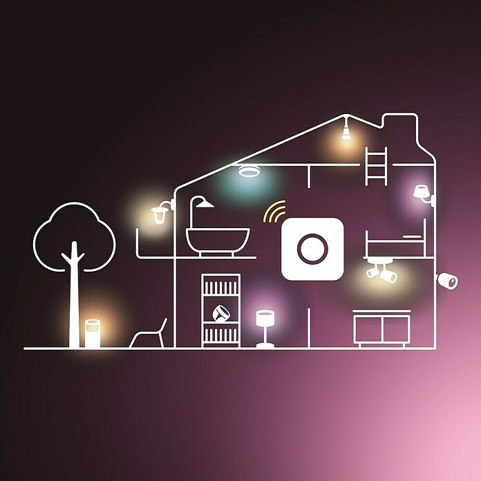 Philips Hue Smart-ledlamp White and Color 1100 (E27, Dimbaar, RGB, 1.100 lm, 8,1 W) | BAUHAUS