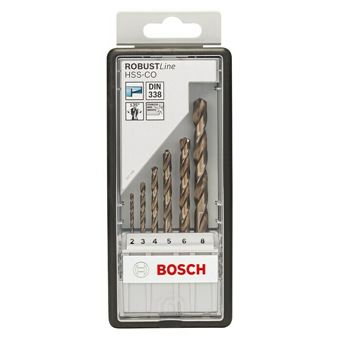 Bosch Professional Metallbohrer-Set (HSS-Co, 6-tlg.)