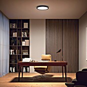 Philips Hue LED-Panel rund White Ambience Aurelle (21 W, Ø x H: 39,5 x 4,7 cm, Schwarz, Schwarz, Warmweiß) | BAUHAUS