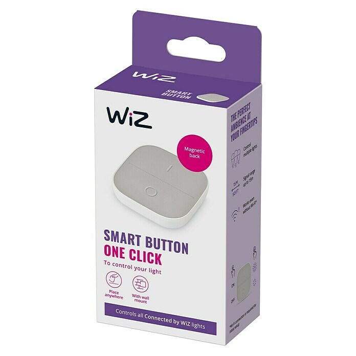 Philips Wiz Daljinski upravljalnik smarter Connected Button  (Bela) | 3458 - Smart Home | CBPA - Smart home | CBP - Smart home | CB - Elektroinstallation | C - Elektro | BAUHAUS