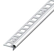 Treppenkantenprofil Florentiner (Aluminium, Silber, 2,5 m x 12,5 mm)