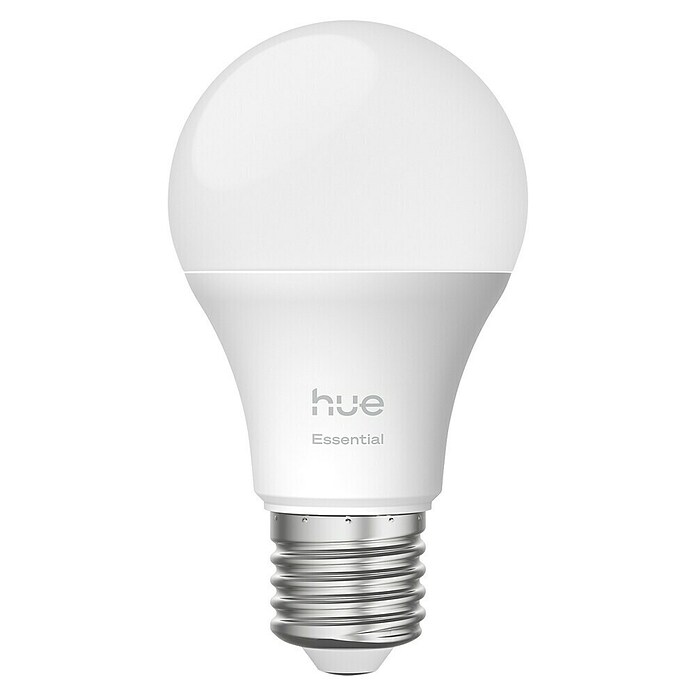 Philips Hue Bombilla LED inteligente Hue Essential (E27, Intensidad regulable, RGBW, 806 lm, 8 W, 1 ud.) | BAUHAUS