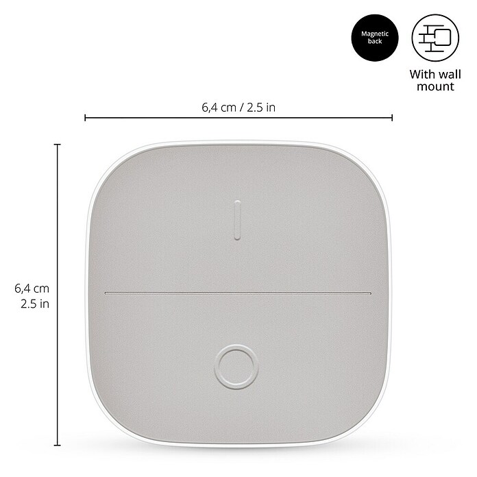 Philips Wiz Daljinski upravljalnik smarter Connected Button  (Bela) | 3458 - Smart Home | CBPA - Smart home | CBP - Smart home | CB - Elektroinstallation | C - Elektro | BAUHAUS