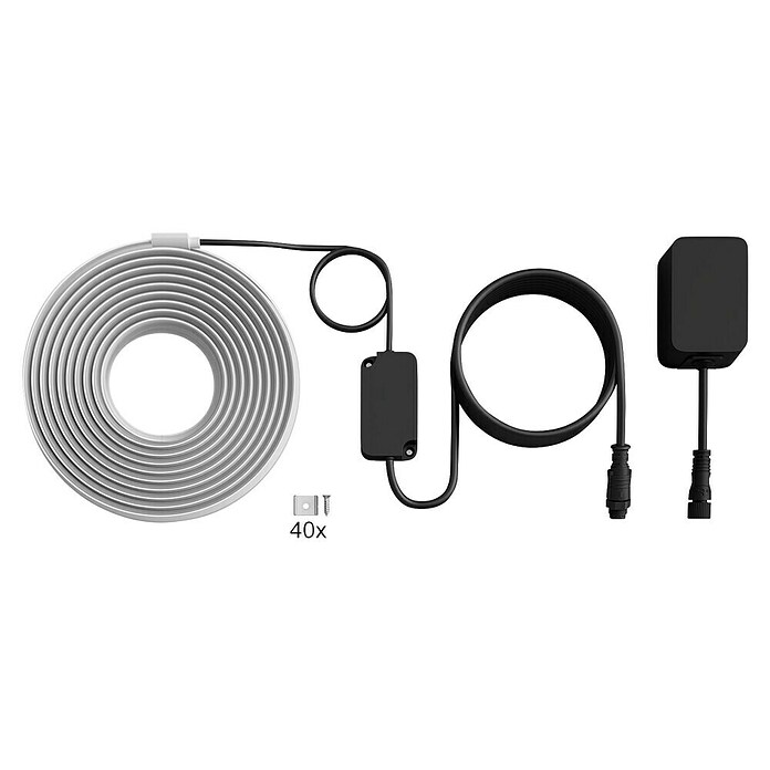 Philips Hue LED-Stripes Flux Gradient Outdoor (Länge: 10 m, Lichtfarbe: RGBW, 3 000 lm, 30 W) | BAUHAUS