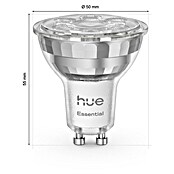 Philips Hue Bombilla LED inteligente Hue Essential (GU10, Intensidad regulable, RGBW, 345 lm, 4,7 W, 1 ud.) | BAUHAUS