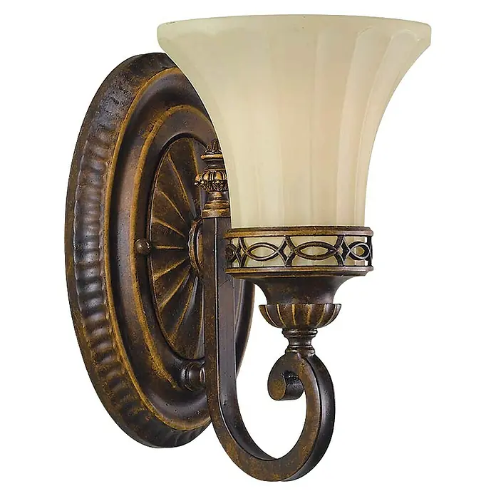 Elstead Wandleuchte Drawing - 60 W, L x B x H: 20,1 x 15,7 x 24,9 cm, Walnuss, E27 - Elegante Wandleuchte mit bronzefarbenem Rahmen und cremefarbenem Lampenschirm, ideal für stilvolle Innenräume.