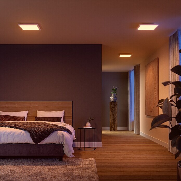 Philips Hue LED-Panel White & Color Ambiance Surimu (24,8 W, L x B x H: 30 x 30 x 4,6 cm, Weiß, Opal, RGBW) | BAUHAUS