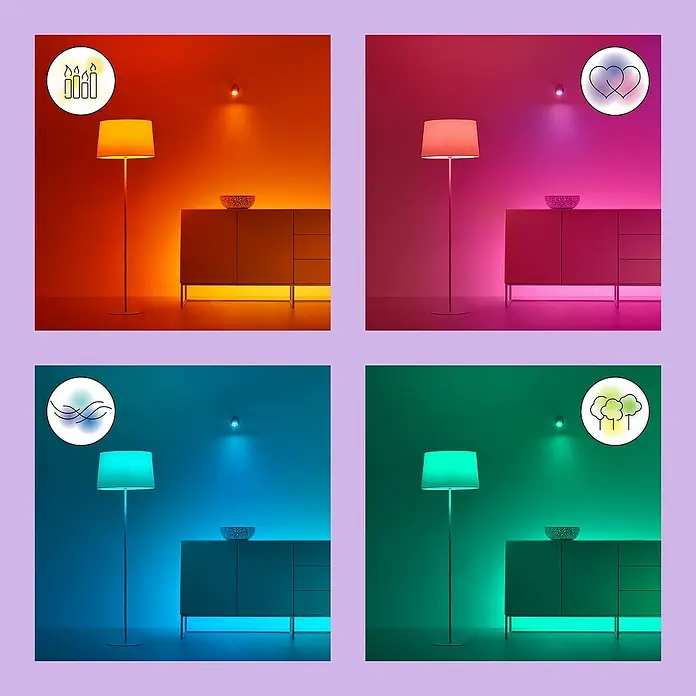 Philips Wiz Smart-LED-Lampe - E27, Dimmbar, RGBW, 18,5 W, 1 Stk. - Stimmungslicht für jeden Anlass: Diese smarte Stehlampe mit Farbwechsel sorgt für die richtige Atmosphäre in jedem Raum.