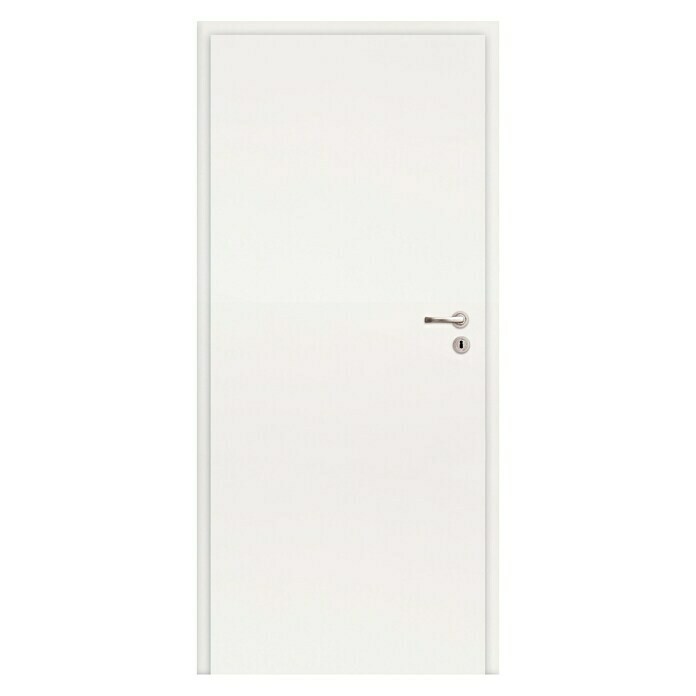 Zimmertür (860 x 1.985 mm, DIN Anschlag: Links, Weiß, Mittellage: Wabe)