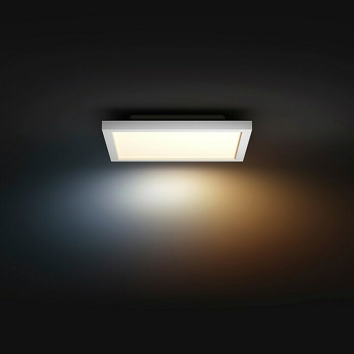 Philips Hue LED-Panel Auerelle (19 W, L x B x H: 30 x 30 x 4,8 cm, Weiß, Warmweiß) | BAUHAUS