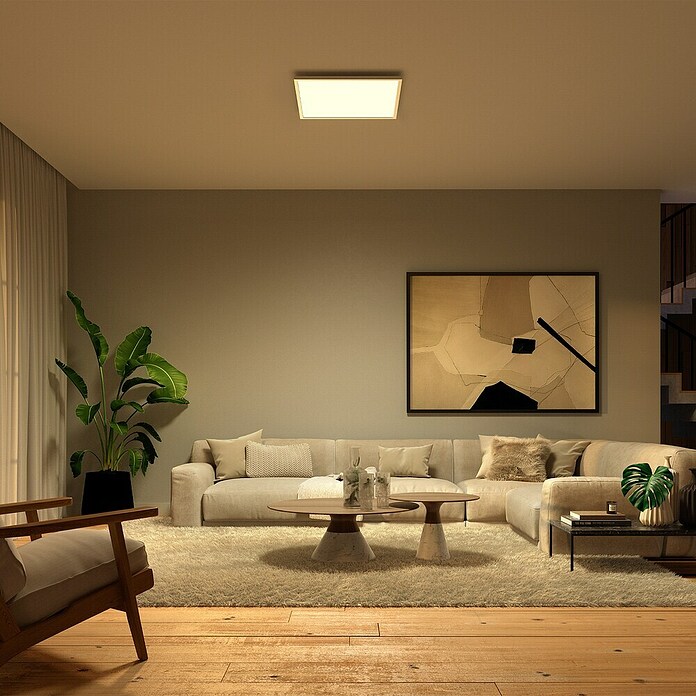 Philips Hue LED-Panel White & Color Ambiance Surimu (60 W, L x B x H: 60 x 60 x 4,8 cm, Weiß, Opal, RGBW) | BAUHAUS