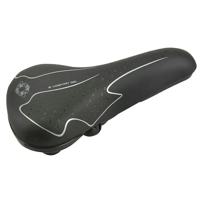 Fischer Gel-Sattel - Geeignet für: Trekkingräder, Sattelkolben - Komfortabler Fahrradsattel mit Gel-Polsterung für angenehme Fahrten. Ideal für längere Strecken und ein verbessertes Fahrerlebnis.