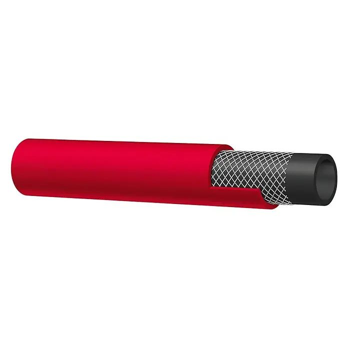 Talamex Warmwasserschlauch Meterware - Außendurchmesser: 21 mm, 0 bar - 10 bar - Rotes Hochdruckschlauch mit verstärkter Struktur für anspruchsvolle Anwendungen. Langlebige Konstruktion für zuverlässige Leistung.