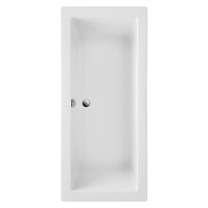 Ottofond Badewanne Atlas - 170 x 75 cm, Sanitäracryl, Weiß - Weisse Badewanne mit minimalistischem Design. Die rechteckige Form und die glatte Oberfläche verleihen ihr ein modernes Aussehen.