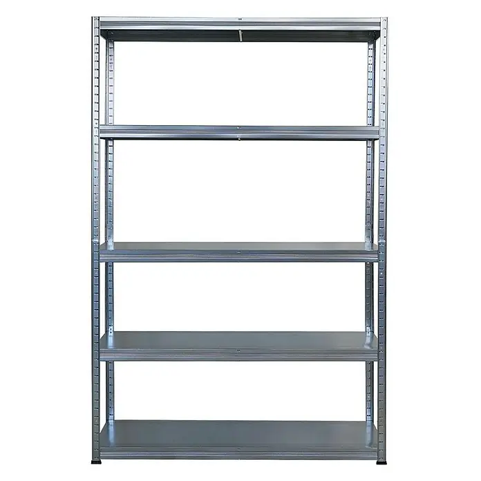 Proregal Metallregal Steel Eagle - Traglast pro Boden: 130 kg, Anzahl Böden: 5 Stk., Stecken, Verzinkt - Metallregal mit fünf Ebenen. Das Regal ist ideal für Lagerung und Organisation in Werkstätten, Garagen oder Kellern.
