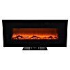 Voltomat HEATING Chimenea eléctrica de pie o mural Flat (Negro, 1.400 - 1.600 W)