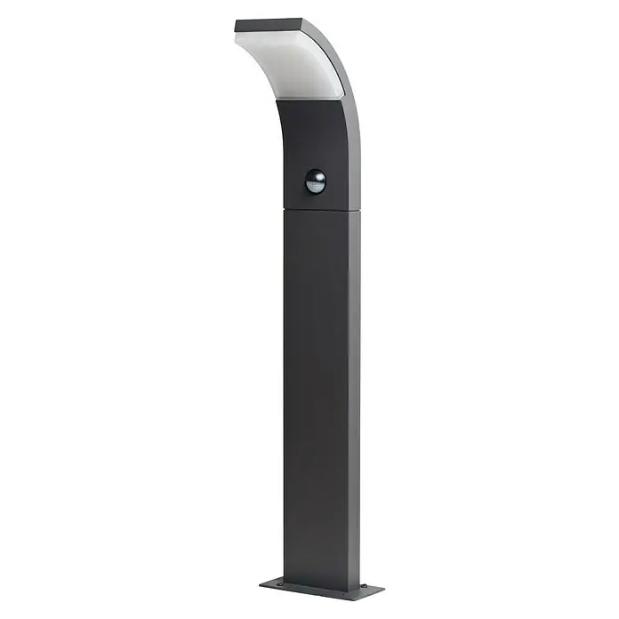 Starlux LED-Außenwegleuchte Udine7 W, Warmweiß, Höhe: 600 mm, IP54 - Elegante anthrazitfarbene Wegeleuchte mit Bewegungsmelder. Die moderne Formgebung sorgt für eine stilvolle Beleuchtung im Außenbereich.
