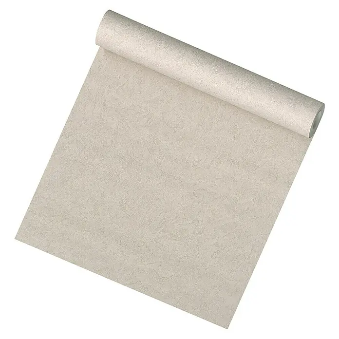 A.S. Création Vliestapete Putzstruktur - Taupe, Uni, 10,05 x 0,53 m - Abgerollte Tapetenrolle in Beige mit feiner Textur für Wandgestaltung.\n