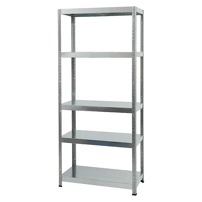 Proregal Metallregal Steel Eagle - Traglast pro Boden: 130 kg, Anzahl Böden: 5 Stk., Stecken, Verzinkt - Regal mit fünf Regalböden aus Metall. Das Regal ist ideal für Lagerung und Organisation in Werkstatt, Garage oder Keller.