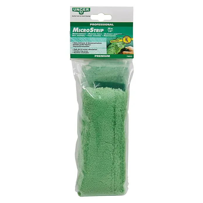 Unger Ersatz-Bezug StripWasher Micro Strip - Mikrofaser - Das Unger MicroStrip Professional Fensterreinigungstuch mit hoher Schmutz- und Wasseraufnahme für streifenfreie Ergebnisse.