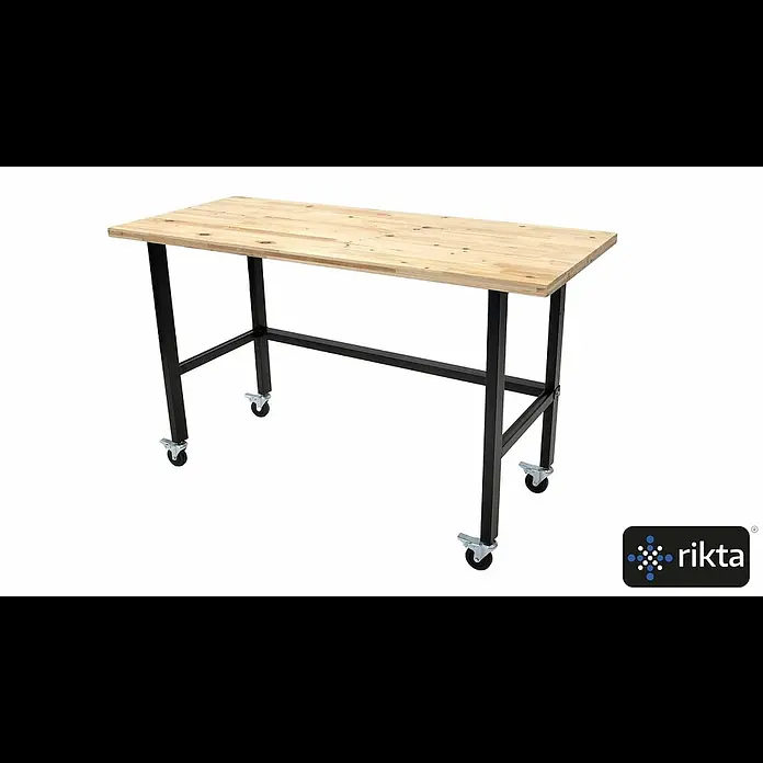 Rikta Werkbank mit Rollen - L x B: 140 x 60 cm, Arbeitshöhe: 84 cm, Belastbarkeit: 200 kg - rikta Werkbank mit Rollen (Anwendung)