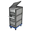 Surplus Systems Werkstattwagen Stau-Tower (60 x 40 x 110 cm, Traglast: 200 kg)