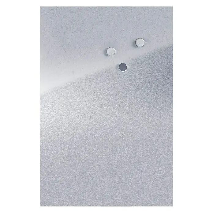 Glas-Magnettafel 60x80 Cm – Whiteboard & Pinnwand In Edelstahl-Optik, Mit Zubehör