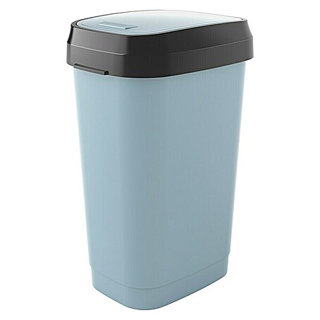 KIS Schwingdeckeleimer Dual Swing (50 l, Grau/Anthrazit, Kunststoff)