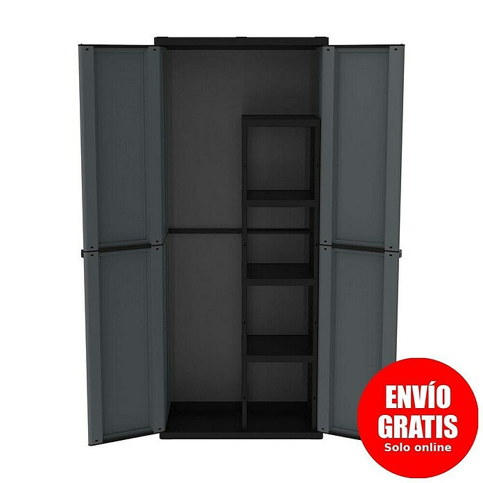 Terry J-Base Armario multiusos de plástico  (L x An x Al: 37,5 x 68 x 163,5 cm, Escobero) | BAUHAUS