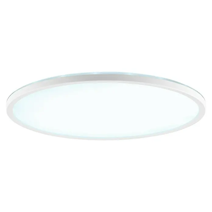 Brilliant LED-Deckenleuchte rund Lunera - 22 W, Ø x H: 42 x 3 cm, Weiß, Warmweiß - Eine runde, weiße Deckenleuchte mit einem schlichten Design, ideal für moderne Innenräume und bietet eine gleichmäßige, helle Beleuchtung.