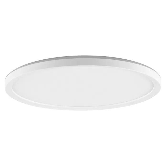 Brilliant LED-Deckenleuchte rund Lunera - 18 W, Ø x H: 29,3 x 2,9 cm, Weiß, Warmweiß - Weiße Deckenleuchte, flaches, rundes Design. Elegante und schlichte Beleuchtung für jeden Raum, perfekt für moderne Einrichtungen.