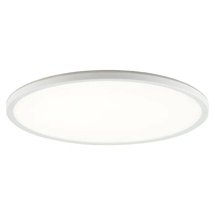 Brilliant LED-Deckenleuchte rund Lunera - 22 W, Ø x H: 42 x 2,9 cm, Weiß, RGBW - Eine runde, weiße Deckenleuchte, die ein modernes und schlichtes Design aufweist und für eine gleichmäßige Ausleuchtung sorgt.