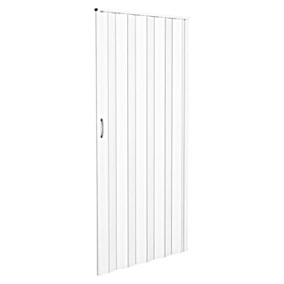 Puerta plegable (PVC, Fresno blanco, 100 x 200 cm)