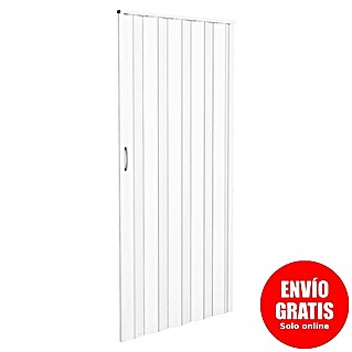 Puerta plegable (PVC, Fresno blanco, 100 x 200 cm)