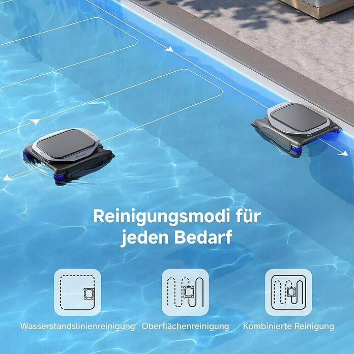 Dreame Robot de piscina J1 (A batería, Piscinas de hasta 300 m² de superficie) | BAUHAUS